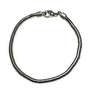 Elegant Silver Tone Snake Chain Bracelet Classic Minimalist Fashion Jewelry Wome